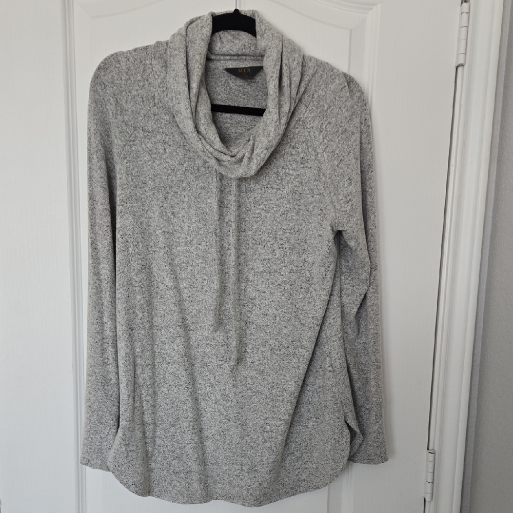 41 Hawthorn Heather Gray Cowl Neck Sweater
